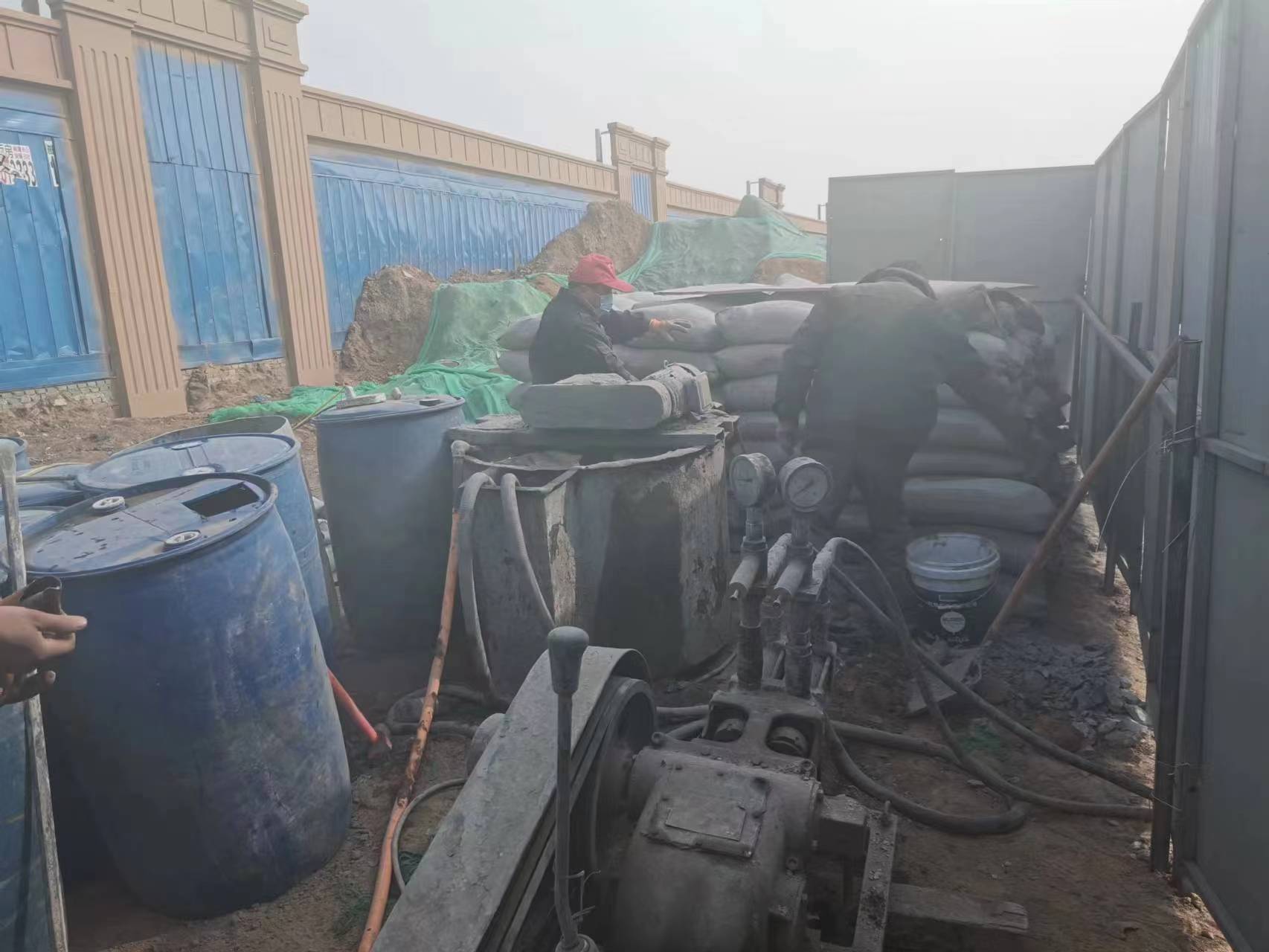 扎鲁特地基沉降注浆加固